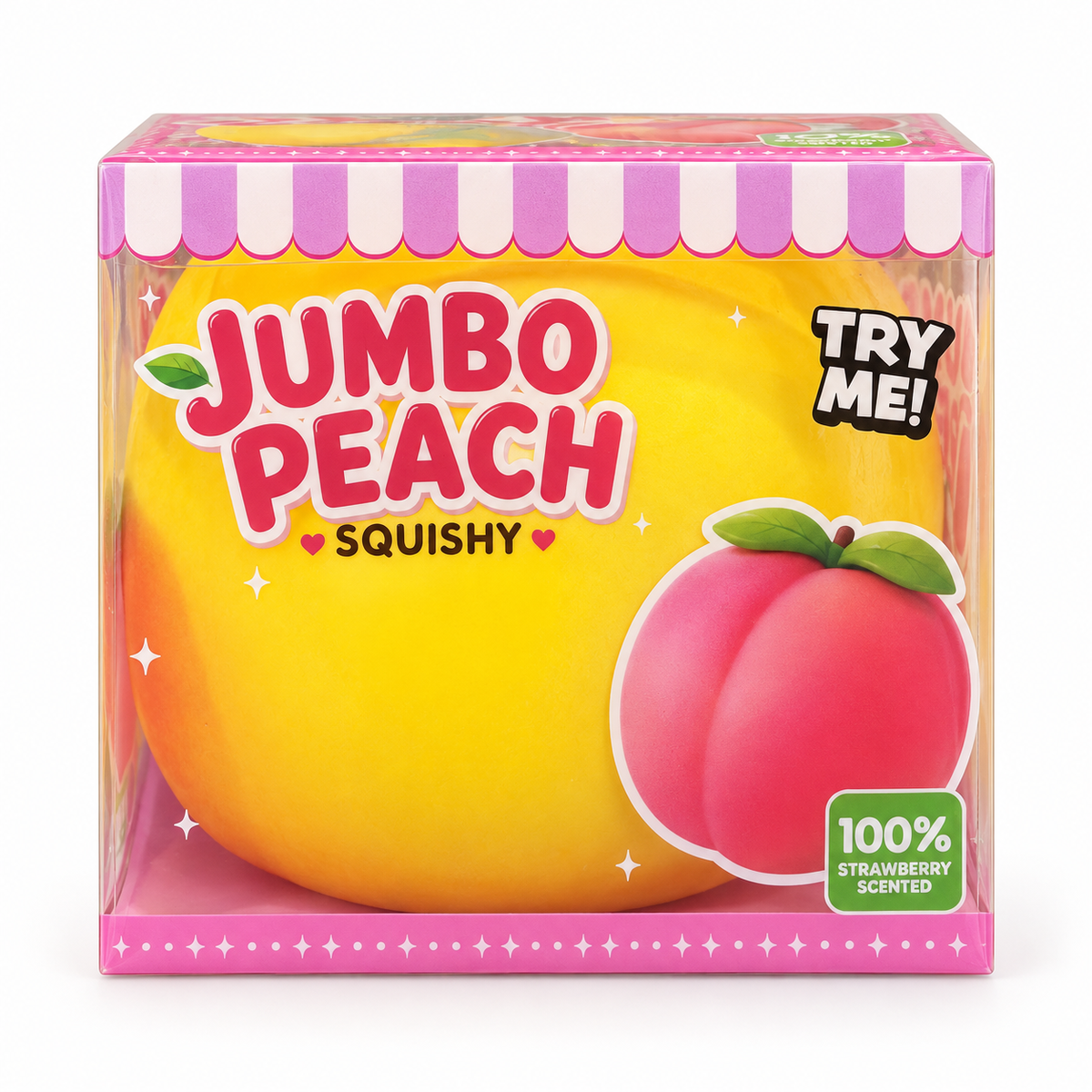 XXL Jumbo Peach Squishy breskva – miris jagode