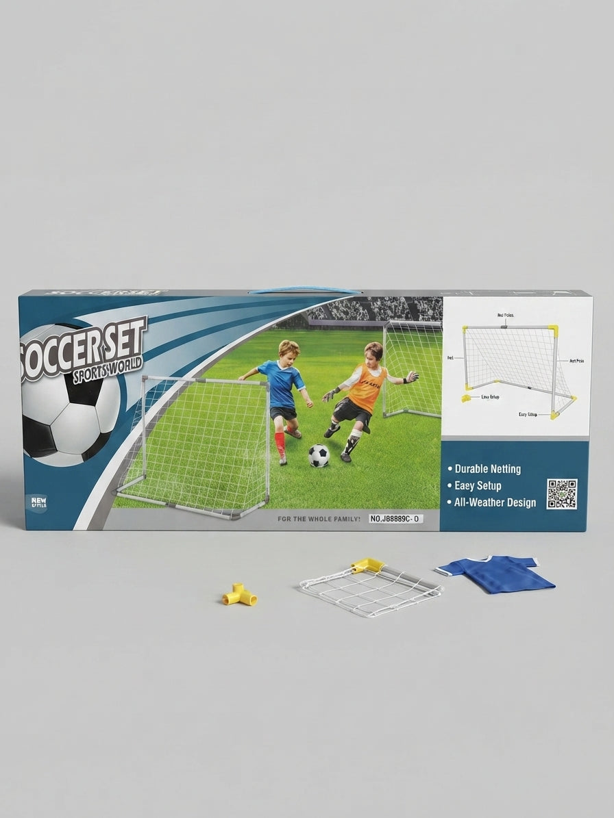 Sports World Soccer Set – Dečji Fudbalski Gol sa Mrežom i Opremom