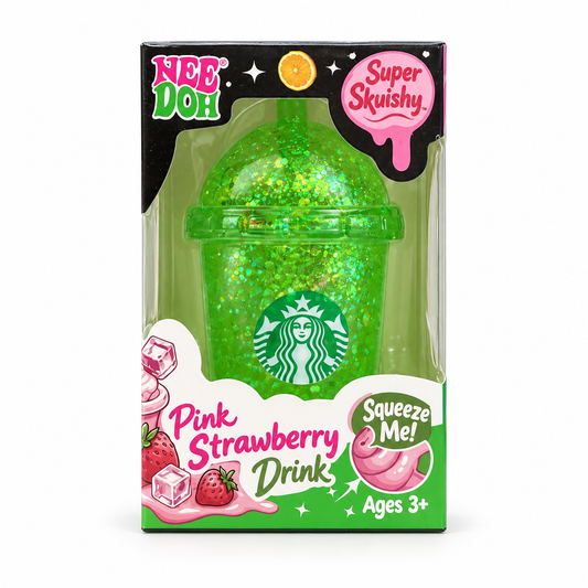 Super Squishy svetlucavi napitak – Pink Strawberry Drink