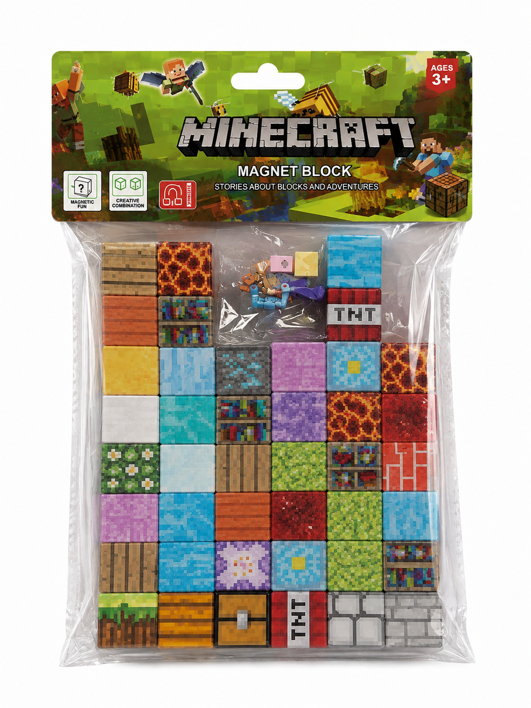 Minecraft magnetne kocke – set za slaganje i građenje