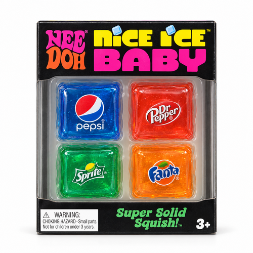 NeeDoh Nice Ice Baby – set od 4 squishy sokovi kocke