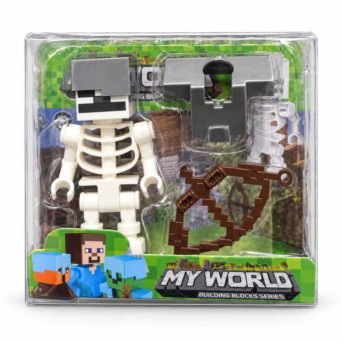 My World velika kockasta figura – set sa oklopom i oružjem