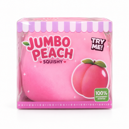 XXL Jumbo Peach Squishy breskva – miris jagode