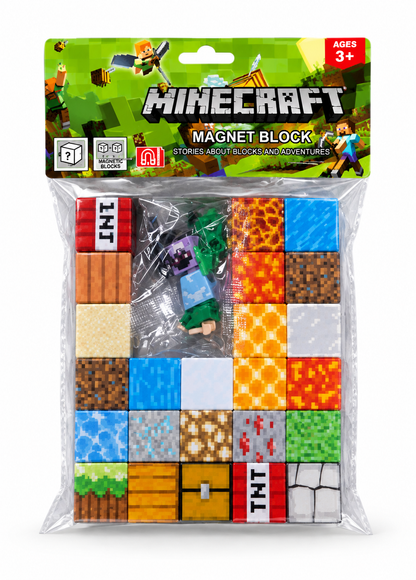 Minecraft magnetne kocke – set za slaganje i građenje