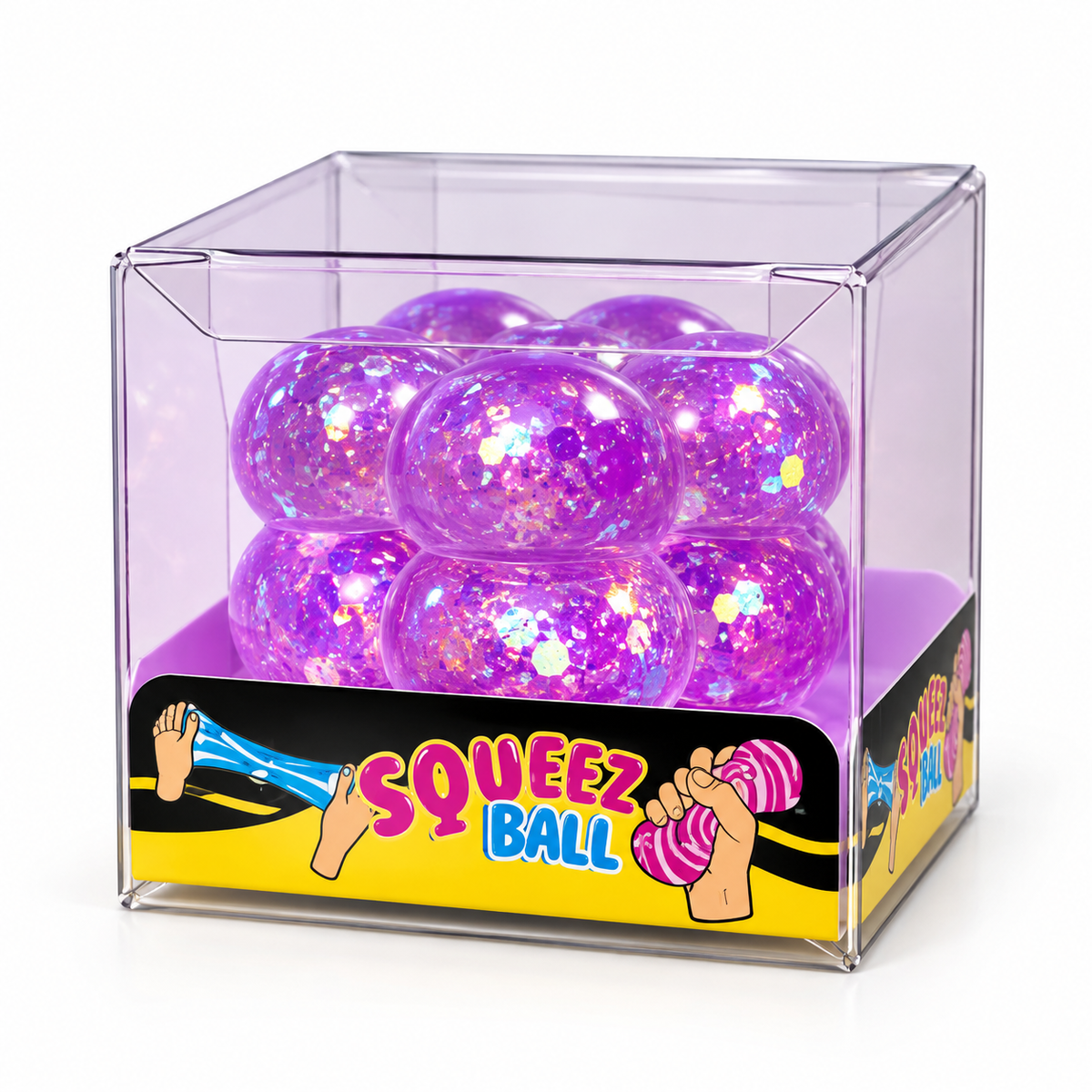 Glitter Squeeze Ball – Antistres loptica sa šljokicama