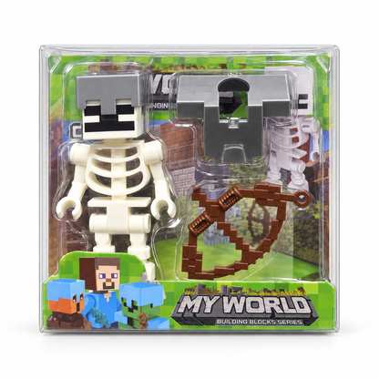 My World velika kockasta figura – set sa oklopom i oružjem
