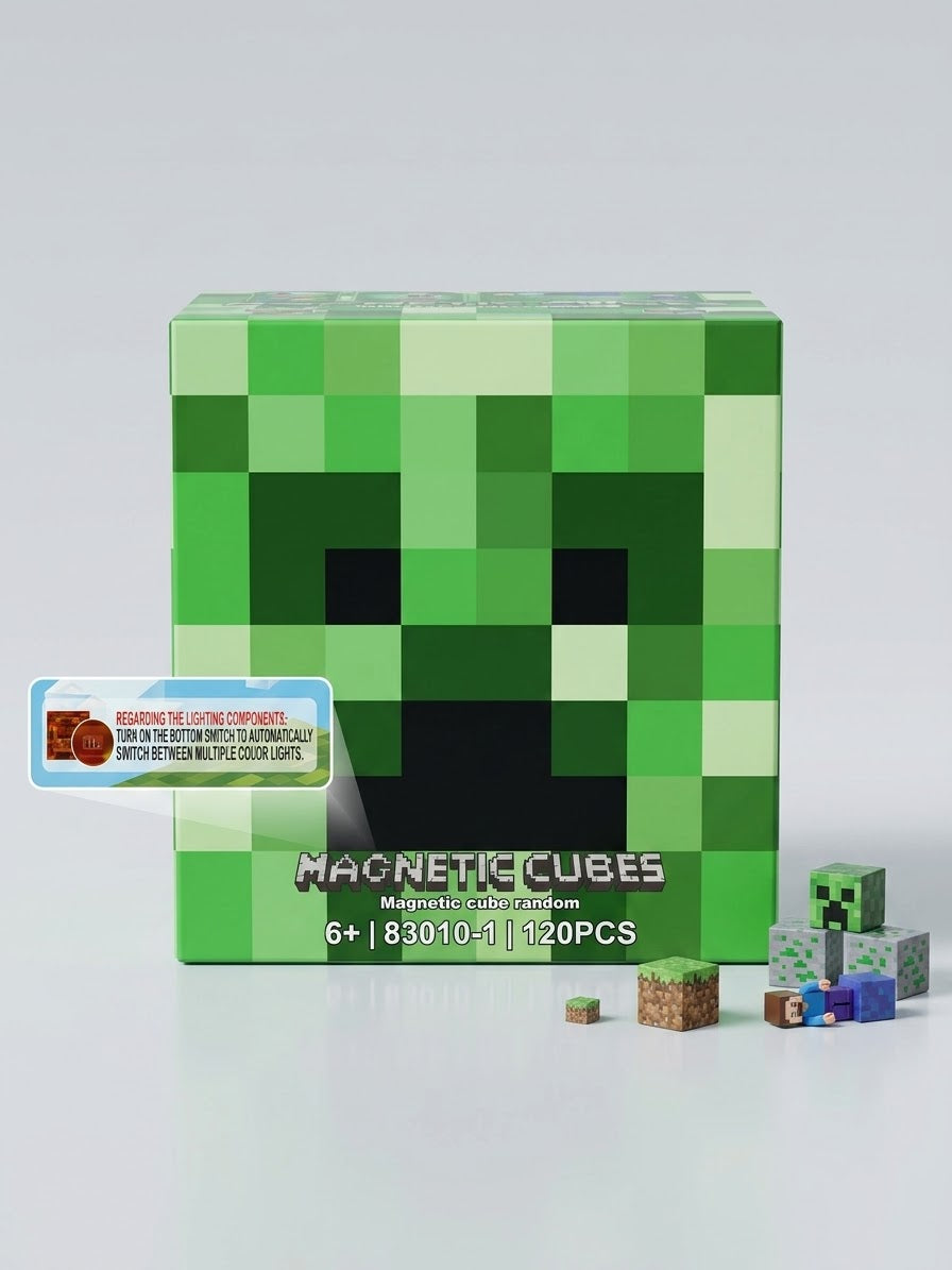 3D Magnetne Kocke "Pixel World" - Edukativni Set za Građenje