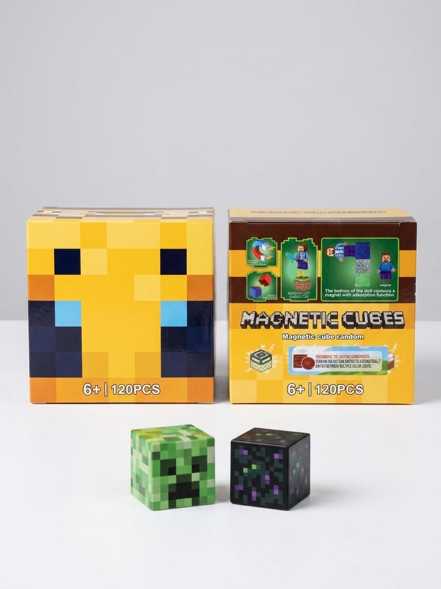 3D Magnetne Kocke "Pixel World" - Edukativni Set za Građenje