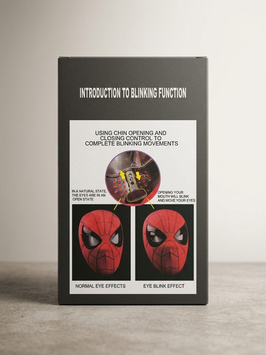 Spider Hero maska sa pokretnim očima – realistična maska sa efektom treptanja